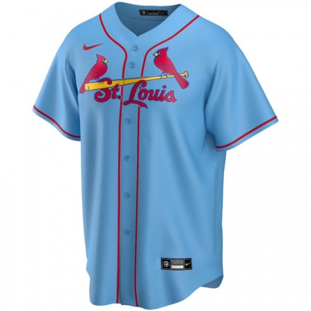 Men's St. Louis Cardinals Light Blue Alternate 2020 Blank Jersey-Pro Kit Vault | Brand New 26/27 Sports Jerseys